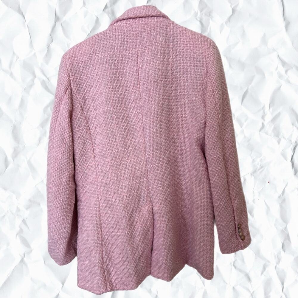 SheIn tweed style blazer and skirt set in pink - size large - Picture 3 of 9